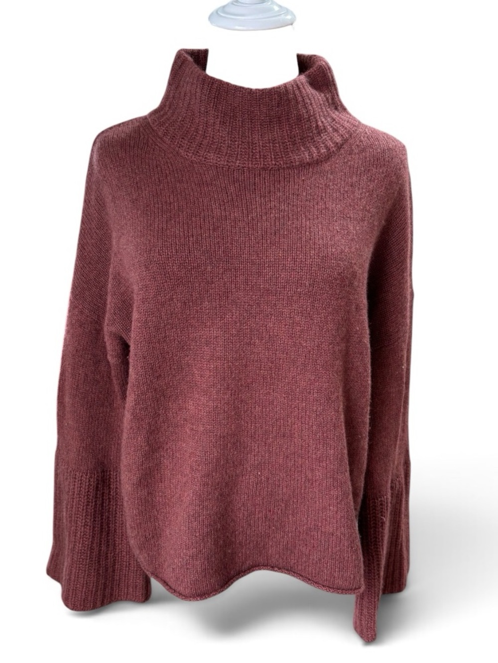 SKULL CASHMERE Brown Bell Sleeve Sweater
